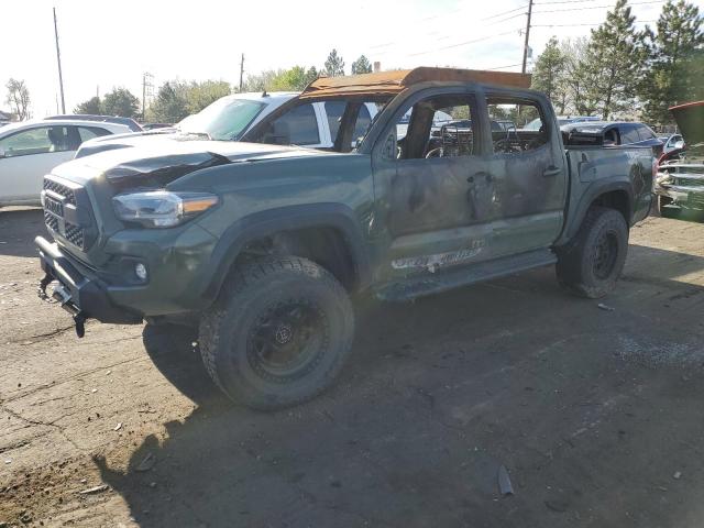 3TYCZ5AN1MT050407 - 2021 TOYOTA TACOMA DOUBLE CAB GREEN photo 1