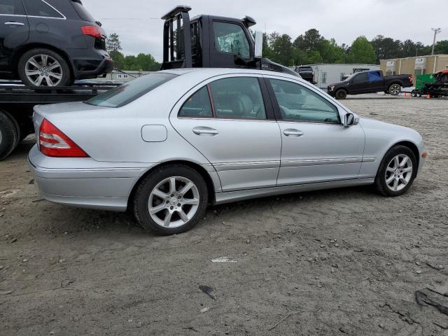 WDBRF92H97F924780 - 2007 MERCEDES-BENZ C 280 4MATIC SILVER photo 3