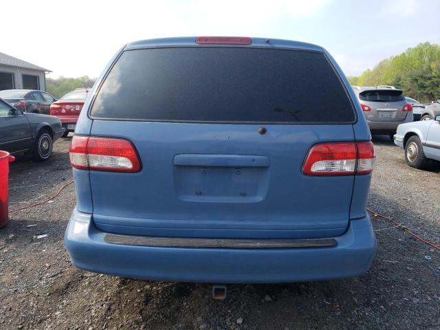 4T3ZF13C31U407776 - 2001 TOYOTA SIENNA LE BLUE photo 6