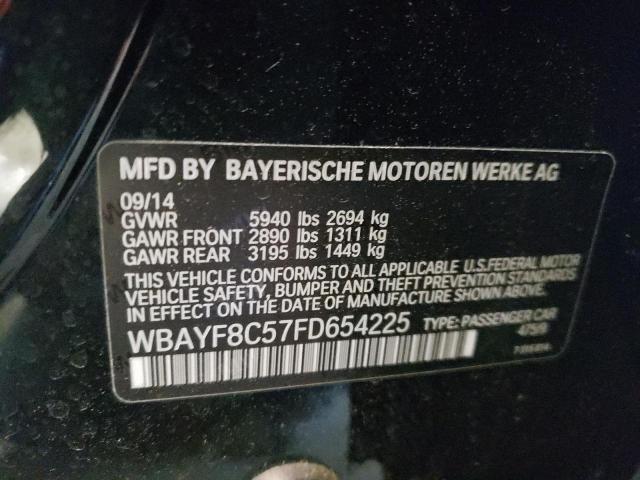 WBAYF8C57FD654225 - 2015 BMW 750 LXI BLACK photo 12