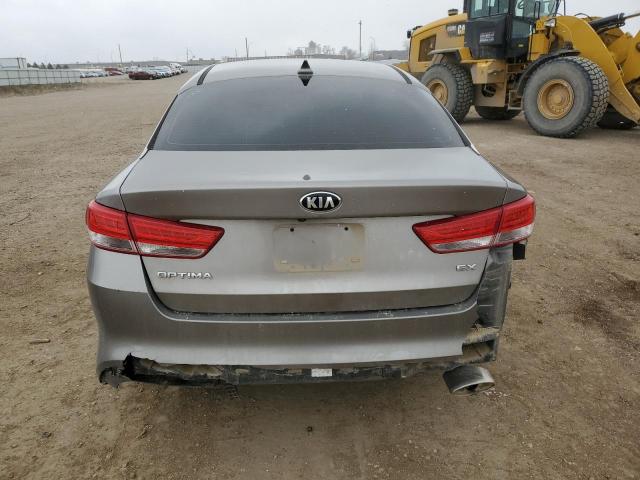 5XXGU4L3XGG077483 - 2016 KIA OPTIMA EX GRAY photo 6