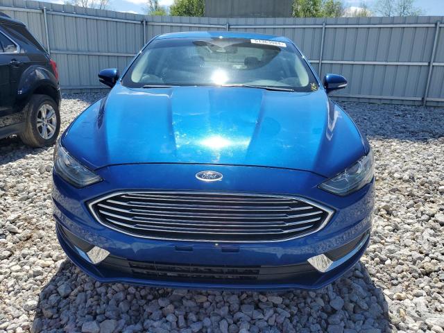 3FA6P0H78HR383341 - 2017 FORD FUSION SE BLUE photo 5