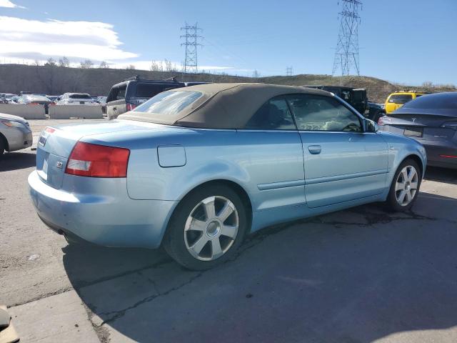 WAUDT48H55K006623 - 2005 AUDI A4 QUATTRO CABRIOLET BLUE photo 3