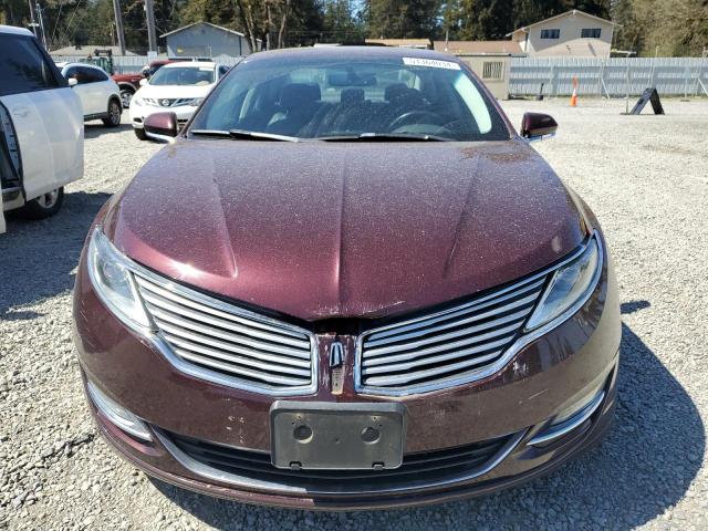 3LN6L2LU6DR816904 - 2013 LINCOLN MKZ HYBRID MAROON photo 5