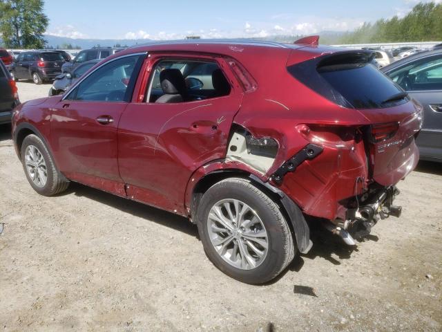 LRBFZMR44ND015533 - 2022 BUICK ENVISION PREFERRED RED photo 2