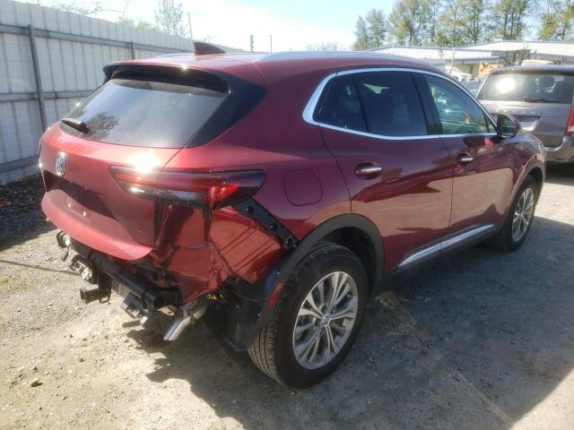 LRBFZMR44ND015533 - 2022 BUICK ENVISION PREFERRED RED photo 3