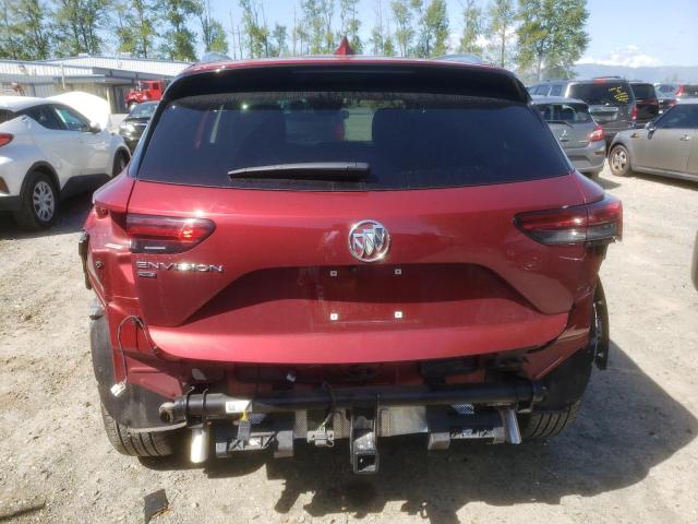 LRBFZMR44ND015533 - 2022 BUICK ENVISION PREFERRED RED photo 6