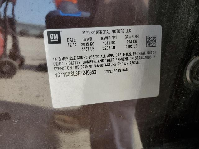 1G11C5SL8FF249953 - 2015 CHEVROLET MALIBU 1LT BROWN photo 12