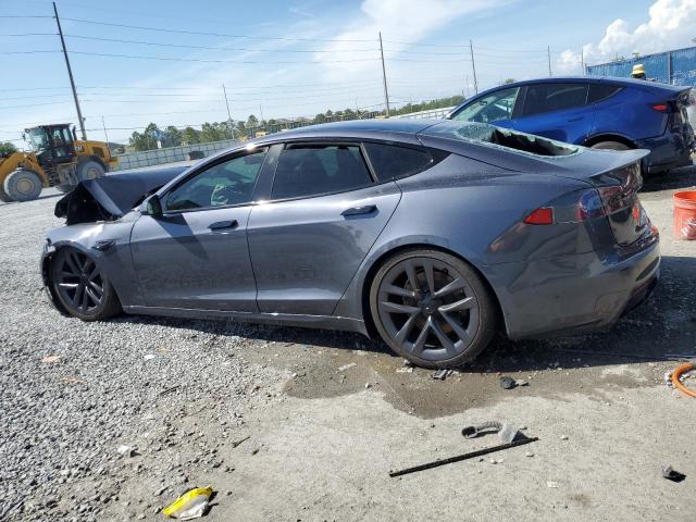 5YJSA1E65MF442157 - 2021 TESLA MODEL S 灰色 照片 2