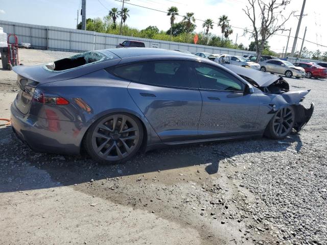 5YJSA1E65MF442157 - 2021 TESLA MODEL S 灰色 照片 3
