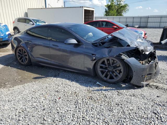 5YJSA1E65MF442157 - 2021 TESLA MODEL S 灰色 照片 4