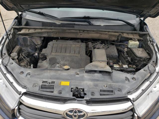 5TDKKRFH1FS042252 - 2015 TOYOTA HIGHLANDER XLE 蓝色 照片 12