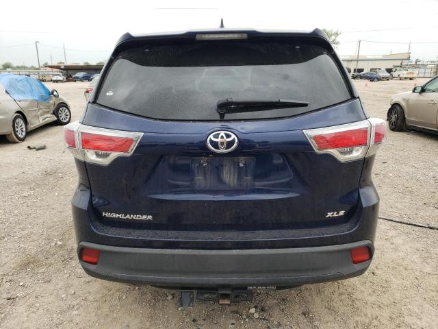 5TDKKRFH1FS042252 - 2015 TOYOTA HIGHLANDER XLE 蓝色 照片 6