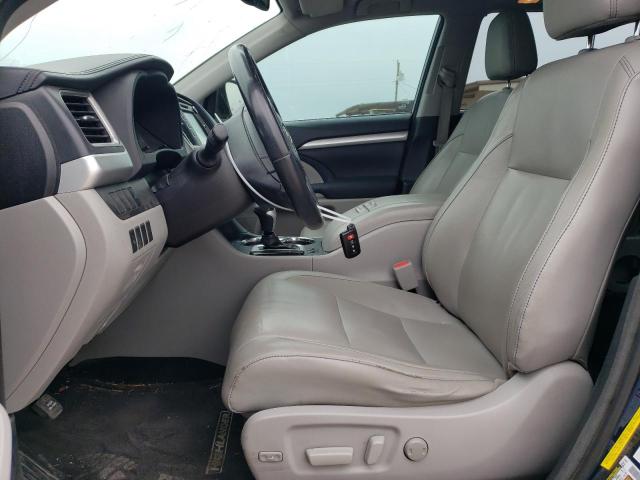 5TDKKRFH1FS042252 - 2015 TOYOTA HIGHLANDER XLE 蓝色 照片 7