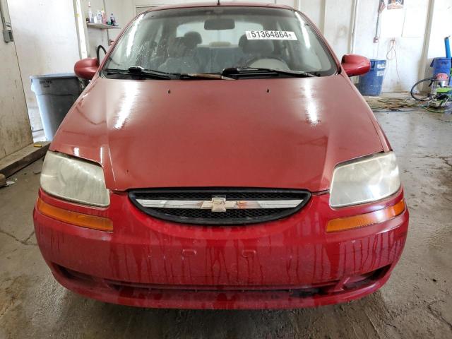 KL1TD52685B404523 - 2005 CHEVROLET AVEO BASE Bordo foto 5