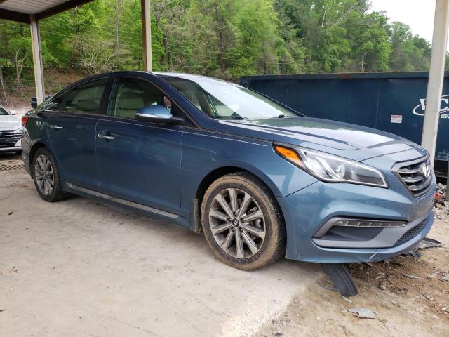 5NPE34AF4GH367102 - 2016 HYUNDAI SONATA SPORT BLUE photo 4