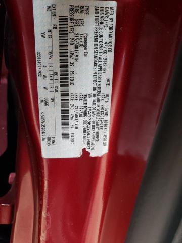 1FADP3K22GL396637 - 2016 FORD FOCUS SE RED photo 12
