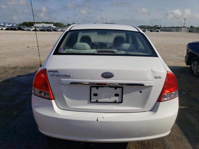 KNAFE221595598936 - 2009 KIA SPECTRA EX WHITE photo 6