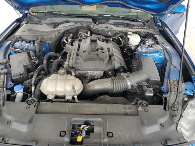 1FA6P8TH0L5172225 - 2020 FORD MUSTANG BLUE photo 11