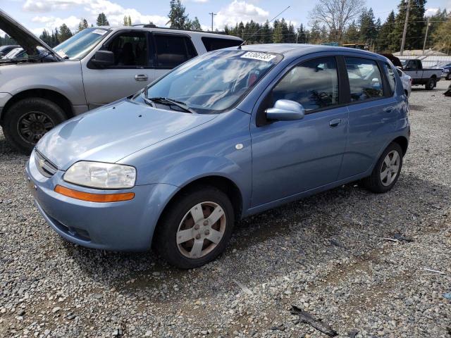 KL1TD66627B707025 - 2007 CHEVROLET AVEO BASE BLUE photo 1
