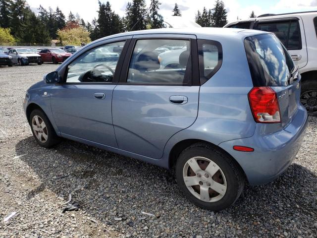 KL1TD66627B707025 - 2007 CHEVROLET AVEO BASE BLUE photo 2