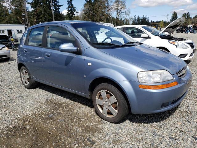 KL1TD66627B707025 - 2007 CHEVROLET AVEO BASE BLUE photo 4