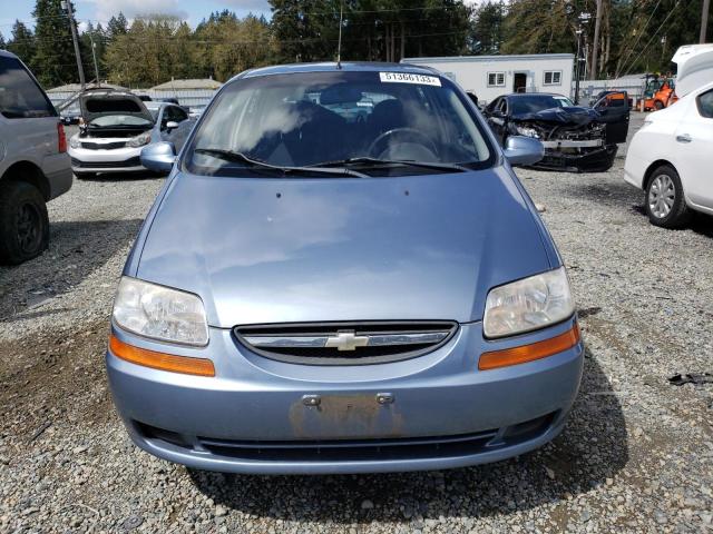 KL1TD66627B707025 - 2007 CHEVROLET AVEO BASE BLUE photo 5
