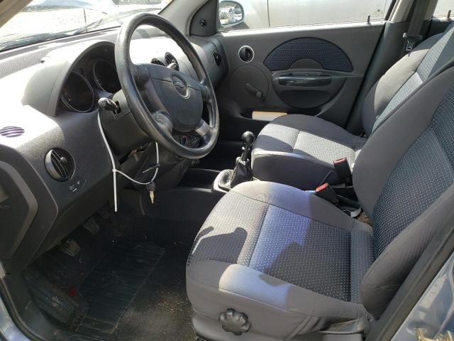 KL1TD66627B707025 - 2007 CHEVROLET AVEO BASE BLUE photo 7