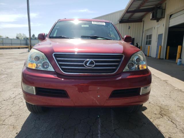 JTJBT20X980166454 - 2008 LEXUS GX 470 RED photo 5