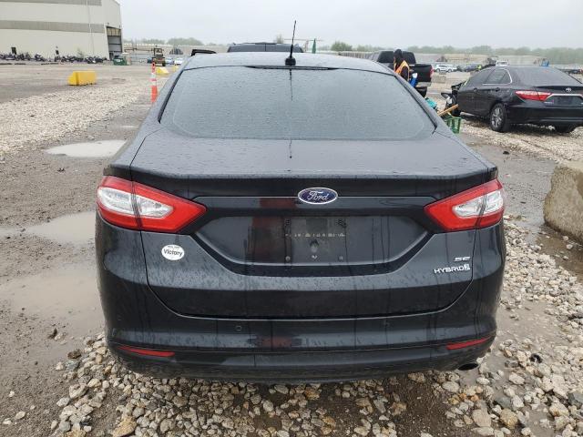 3FA6P0LU9DR198139 - 2013 FORD FUSION SE HYBRID BLACK photo 6