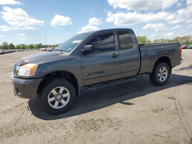 1N6AA0CC6AN316107 - 2010 NISSAN TITAN XE GRAY photo 1