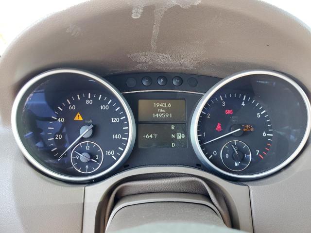 4JGBB8GB3BA724427 - 2011 MERCEDES-BENZ ML 350 4MATIC SILVER photo 9