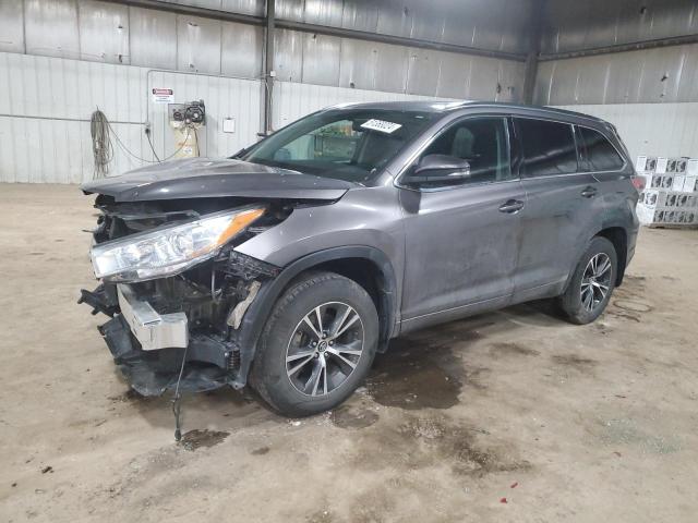 5TDJKRFH1GS351331 - 2016 TOYOTA HIGHLANDER XLE GRAY photo 1