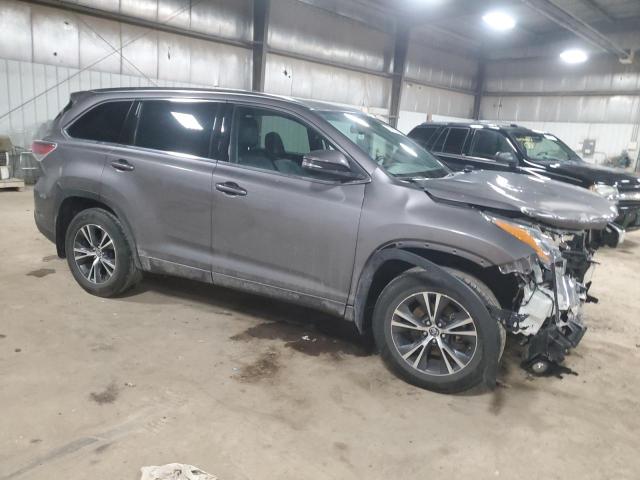 5TDJKRFH1GS351331 - 2016 TOYOTA HIGHLANDER XLE GRAY photo 4