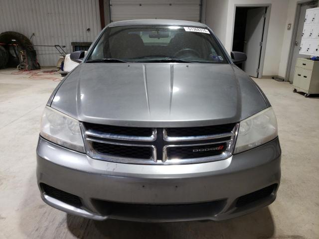 1C3CDZAB3CN247367 - 2012 DODGE AVENGER SE GRAY photo 5