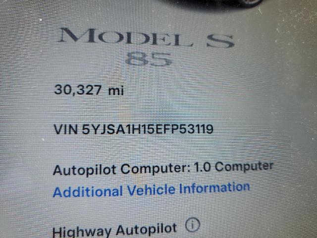 5YJSA1H15EFP53119 - 2014 TESLA MODEL S 石墨色 照片 9
