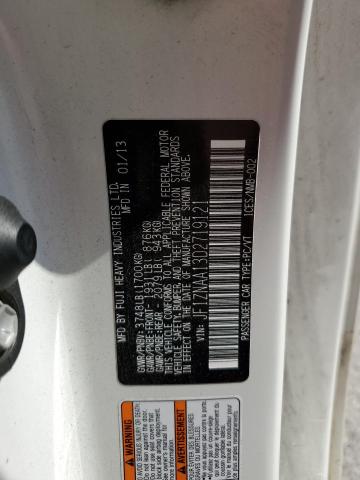 JF1ZNAA13D2719121 - 2013 TOYOTA SCION FR-S თეთრი ფოტო 12