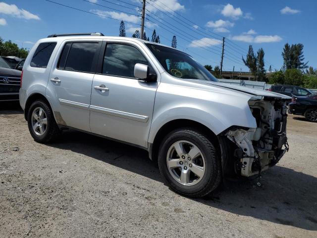 5FNYF38499B027299 - 2009 HONDA PILOT EX SILVER photo 4