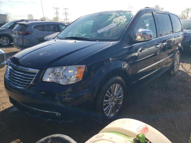 2C4RC1CGXDR564330 - 2013 CHRYSLER TOWN & COU TOURING L BLUE photo 1