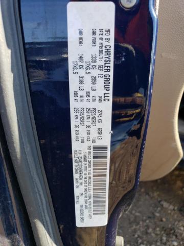 2C4RC1CGXDR564330 - 2013 CHRYSLER TOWN & COU TOURING L BLUE photo 13