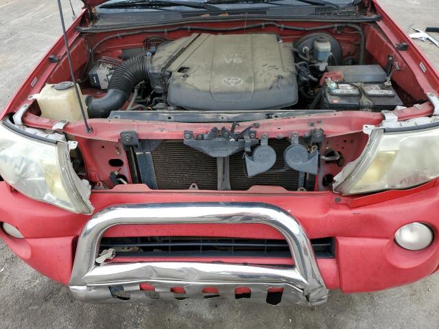 5TETU62N37Z464861 - 2007 TOYOTA TACOMA PRERUNNER ACCESS CAB RED photo 11
