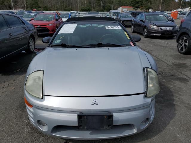 4A3AE75H75E005457 - 2005 MITSUBISHI ECLIPSE SPYDER GTS SILVER photo 5