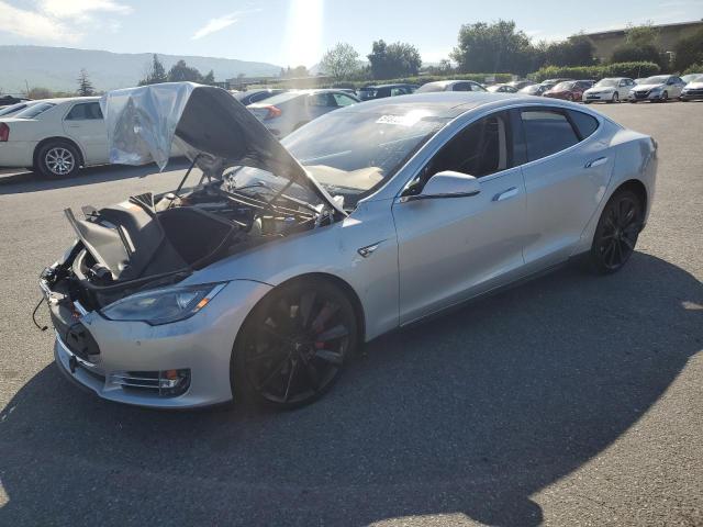 5YJSA1H14EFP31824 - 2014 TESLA MODEL S 银色 照片 1