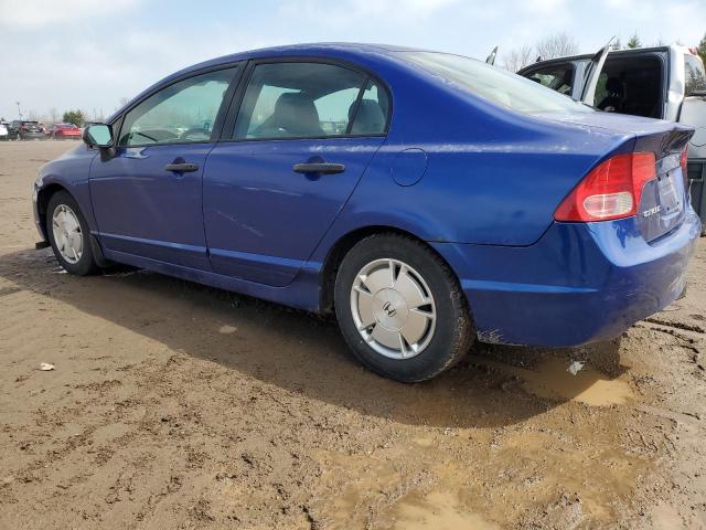 2HGFA16376H037468 - 2006 HONDA CIVIC DX VP Mavi foto 2