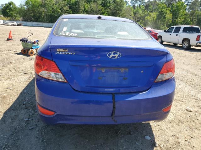 KMHCT4AEXDU425872 - 2013 HYUNDAI ACCENT GLS BLUE photo 6