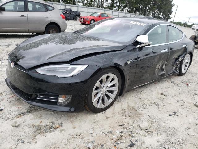 5YJSA1E27JF298121 - 2018 TESLA MODEL S Սև լուսանկար 1