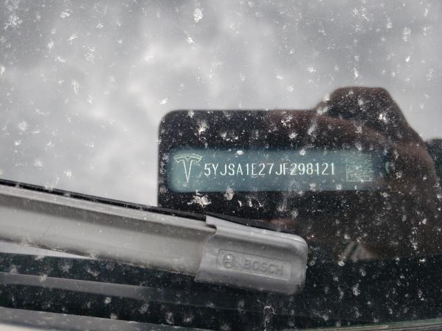 5YJSA1E27JF298121 - 2018 TESLA MODEL S Սև լուսանկար 12