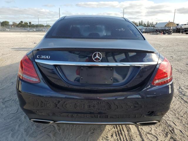 55SWF4JB0GU175889 - 2016 MERCEDES-BENZ C 300 BLUE photo 6