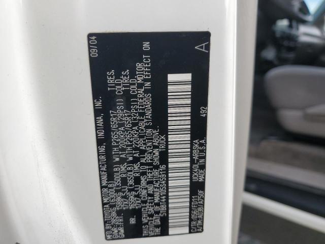 5TBBT44105S459116 - 2005 TOYOTA TUNDRA ACCESS CAB SR5 WHITE photo 12