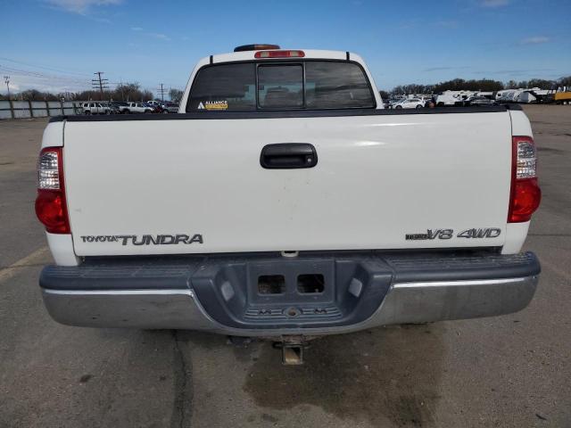 5TBBT44105S459116 - 2005 TOYOTA TUNDRA ACCESS CAB SR5 WHITE photo 6